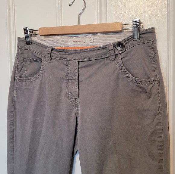 Sandwich Slim Grey Pants - Picture 2 of 15